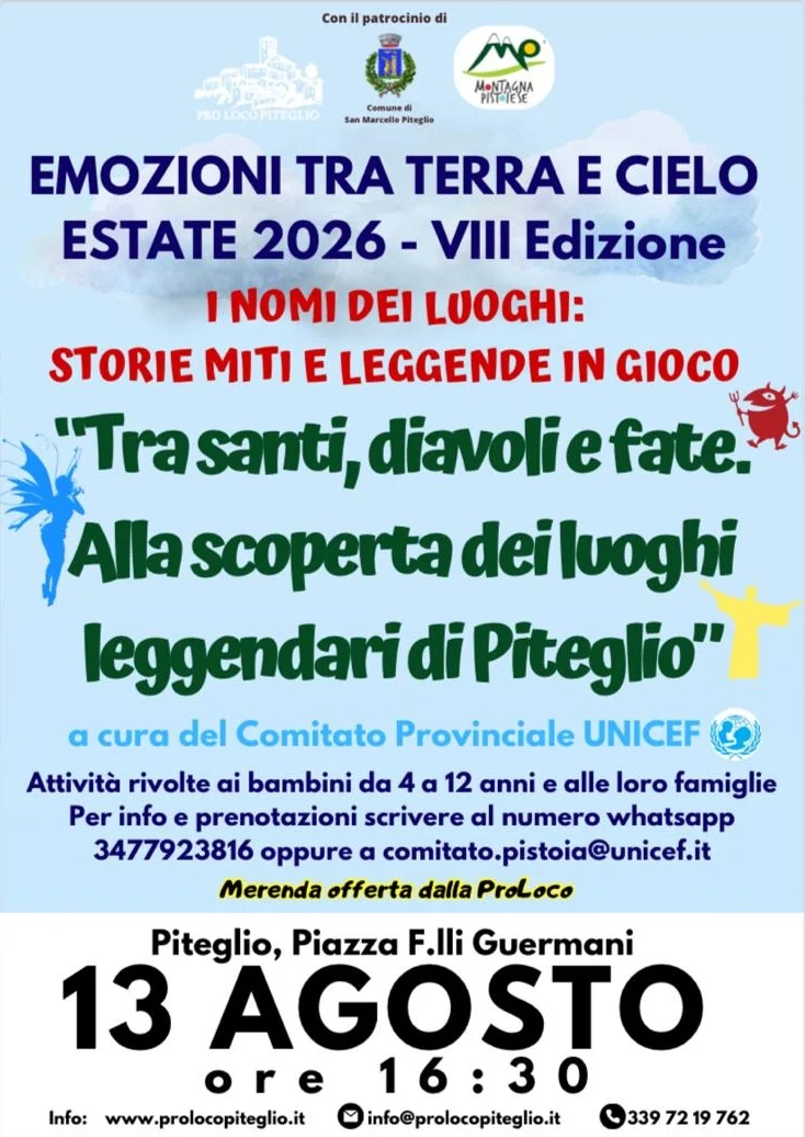 EMOZIONI TRA TERRA E CIELO ESTATE 2026 -